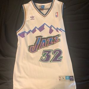 Vintage Karl Malone Utah Jazz Jersey NBA Adidas Swingman Stitched